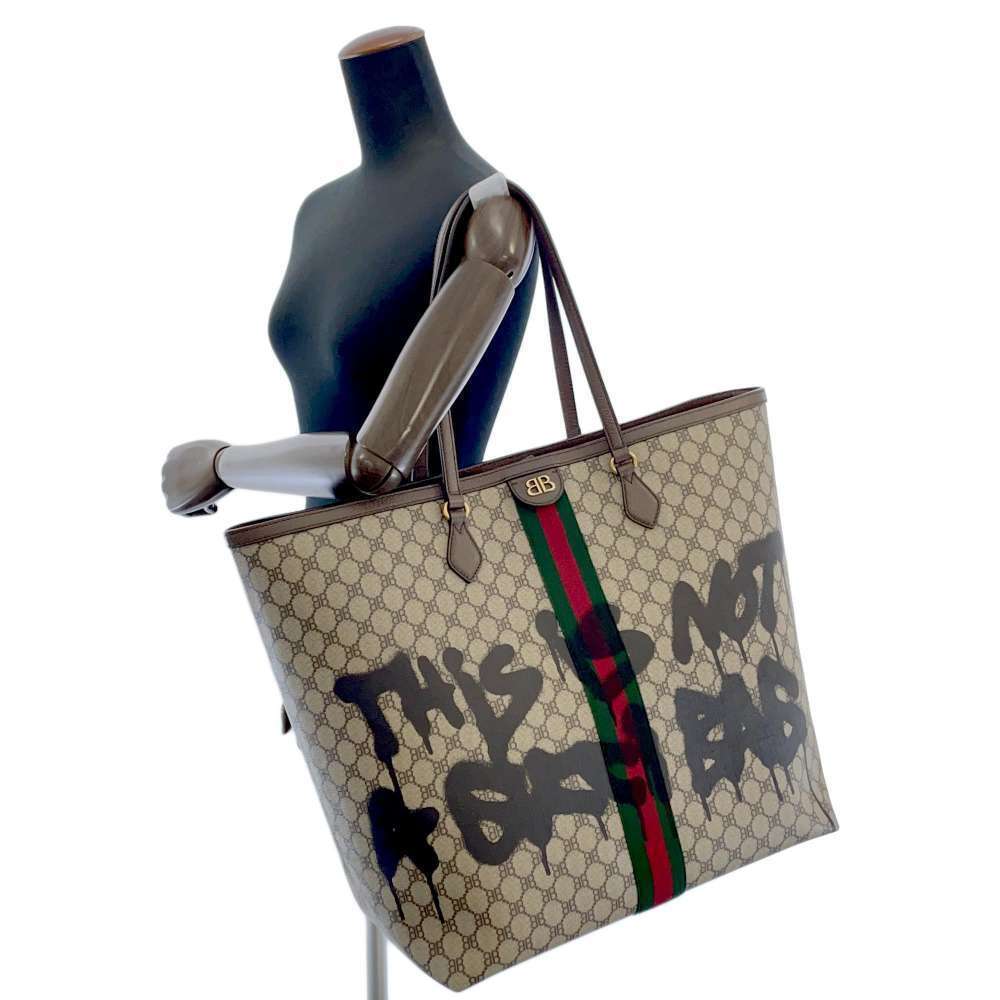 Balenciaga Tote Bag Gucci Collaboration The Hacker Project Graffiti - Picture 5 of 11
